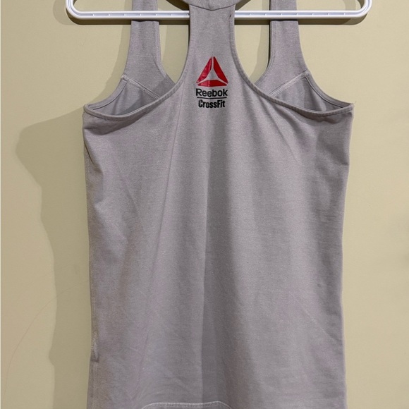 Reebok Gray Tank Top with Breathable Fabric and Athletic Fit - Picture 6 of 6